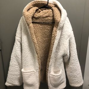 REVERSIBLE teddy bear jacket!